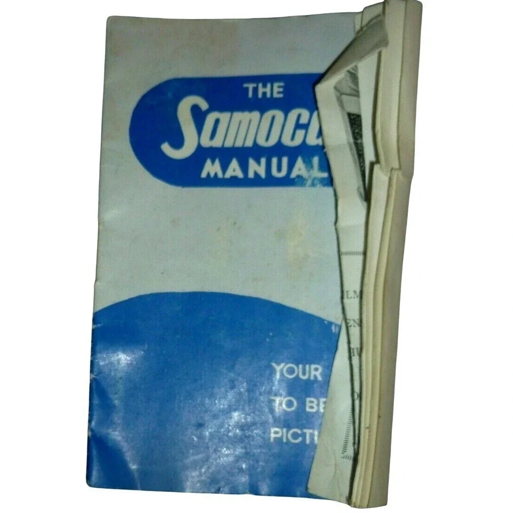 Vintage Samoca 35 Camera Instruction Manual Samoca Camera Co Ltd Blue White